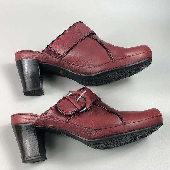 Clarks Women’s Artisan Clog Leather Heel Mule Size 9.5M - Picture 11 of 15